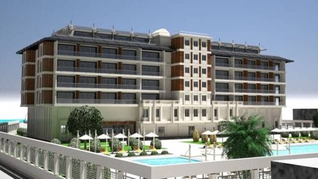 4 yıldızlı 96 odalı otelin yapımına başlandı