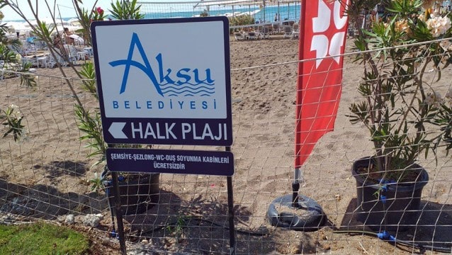 Aksu Halk plajında otopark tartışması!