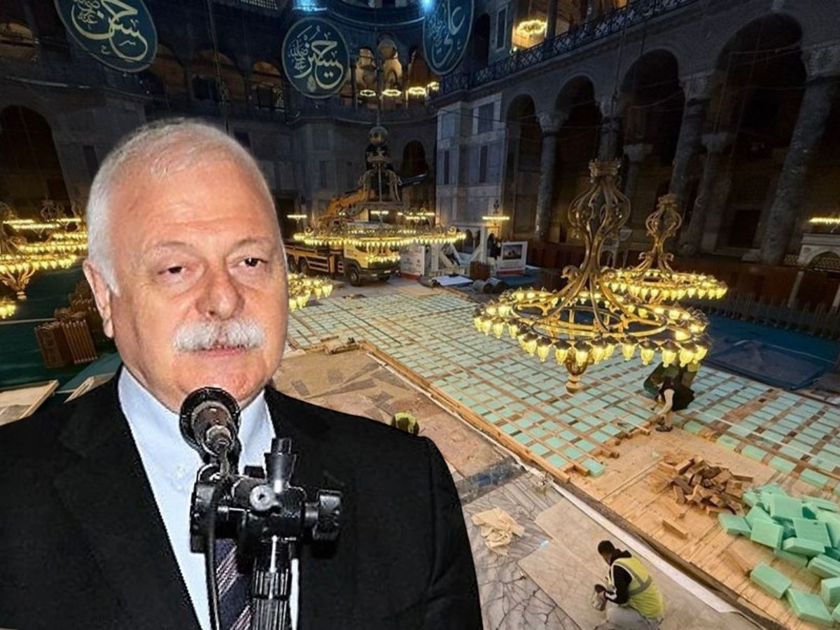 Eski Turizm Bakanı Yücel’den Ayasofya restorasyonu tepkisi: Taban döşemesine ağır araç sokmak ilkelliktir