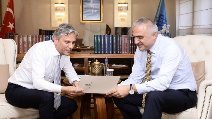 Bakan Ersoy ve TÜRSAB Başkanı Bağlıkaya sektörel gelişmeleri görüştü