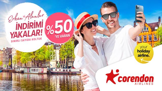 Corendon Airlines erken rezervasyon kampanyası başladı