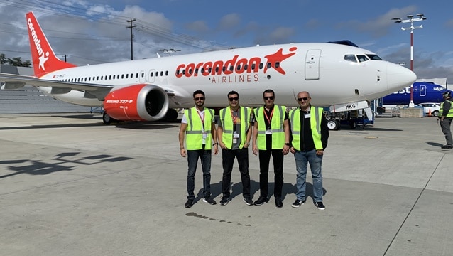 Corendon AIrlInes yeni nesil Boeing 737-8 uçağını teslim aldı