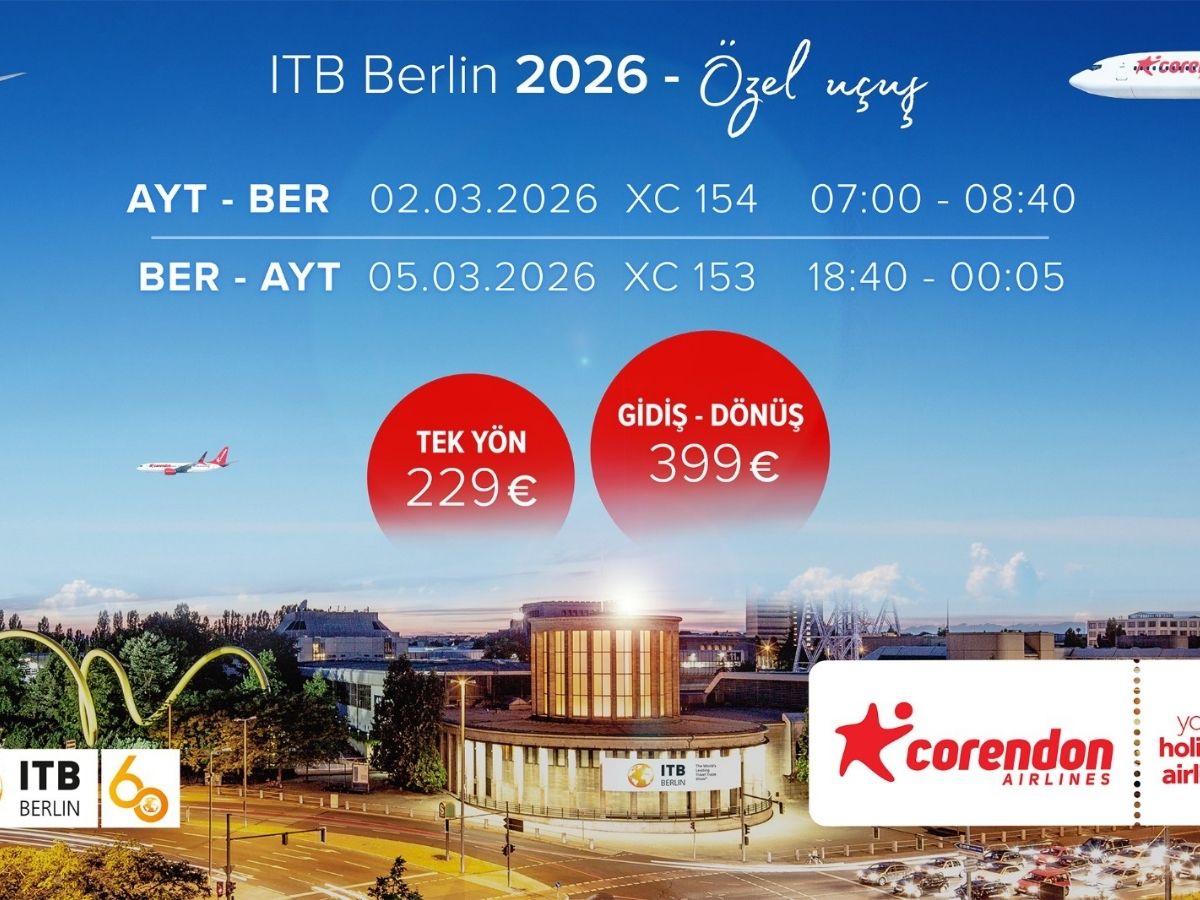 Corendon Airlines’tan ITB Berlin'e özel uçuş