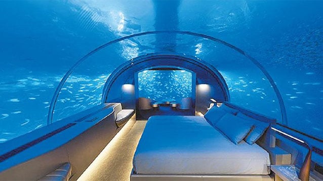 İşte su altında bir gece uyumanın bedeli!