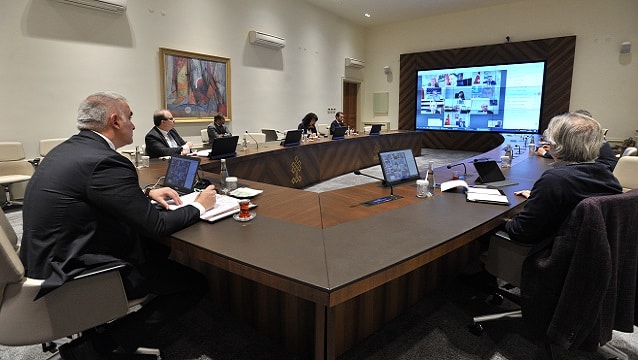 Ersoy, kültür ve turizm il müdürleriyle video konferans yaptı