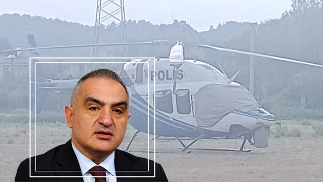 Ersoy'un bindiği helikopter, acil iniş yaptı…