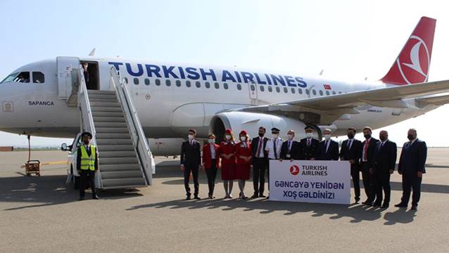 Gence-İstanbul hattında 14 ay sonra ilk uçuş!