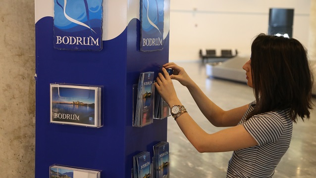 Havalimanında Bodrum tanıtımı