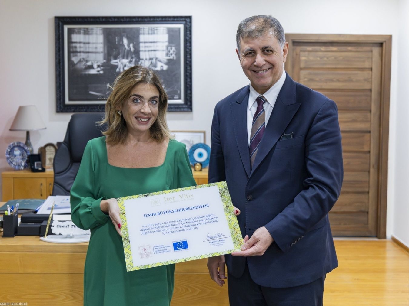 İzmir, Avrupa Konseyi’nin kültür rotalarından Iter Vitis Ağı’na katıldı