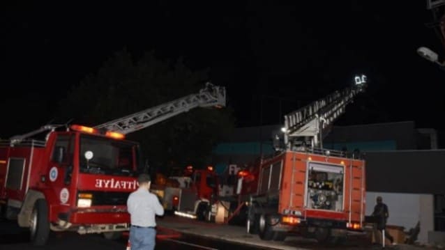 Kapalı otelde yangın!