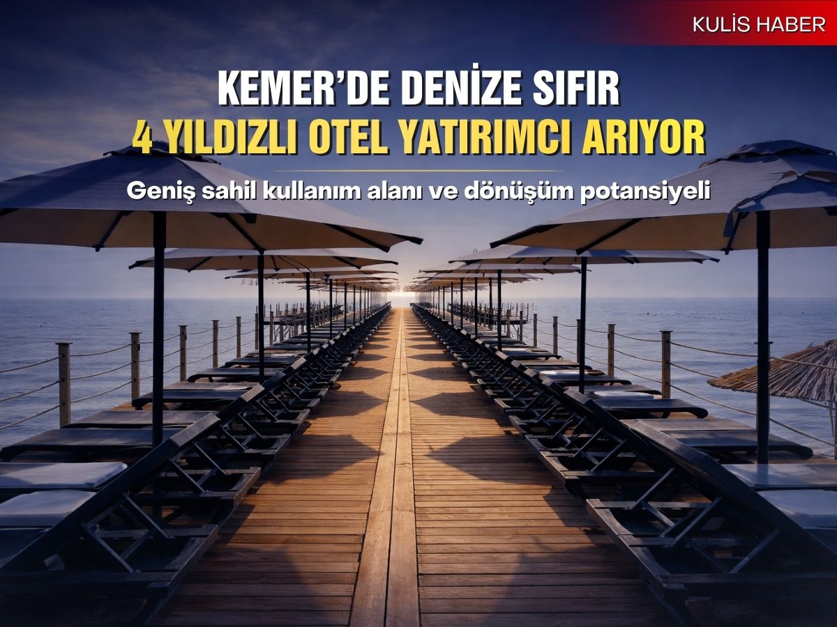 Kemer’de denize sıfır 4 yıldızlı otel yatırımcı arıyor