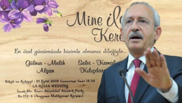 Kılıçdaroğlu 5 yıldızlı otel düğününü iptal ettirdi