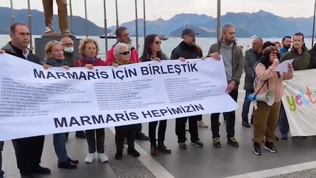 Marmaris’te 35 STK’dan Sinpaş Kızılbük’e tepki: Hukuku ve doğayı birlikte savunuyoruz