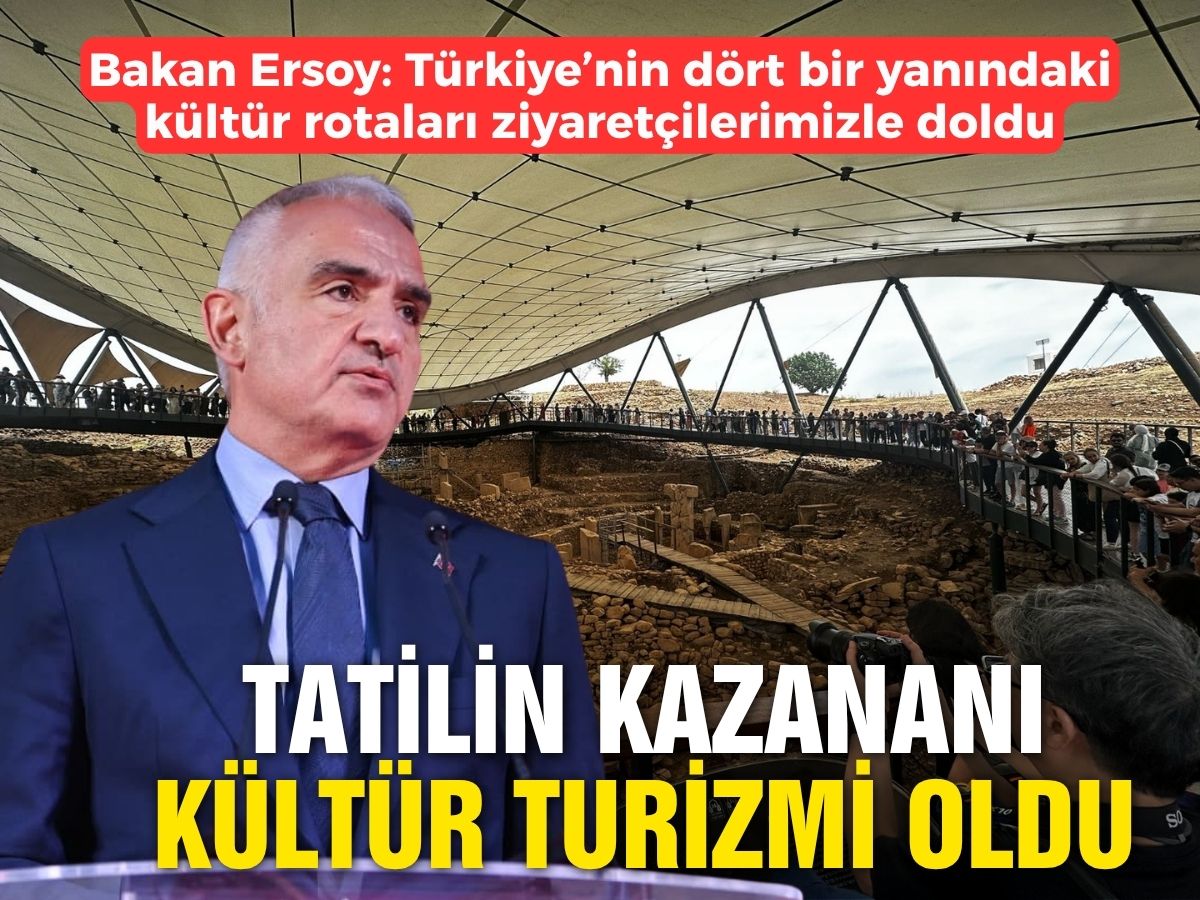 Türkiye’nin kültür turizmi bayramda zirve yaptı: Milyonluk ziyaretçi verilerini Mehmet Nuri Ersoy paylaştı