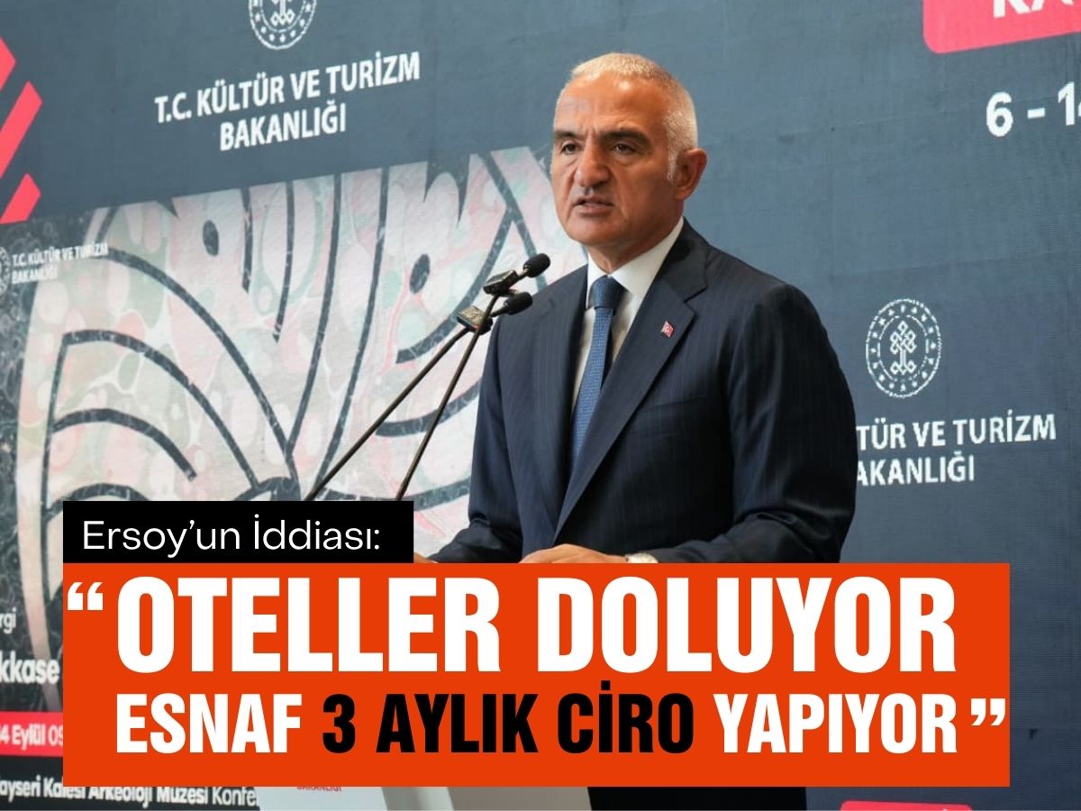 Ersoy, Kültür Yolu Festivallerinde esnafın 9 günde 3 aylık cirosu kadar iş yaptığını iddia etti