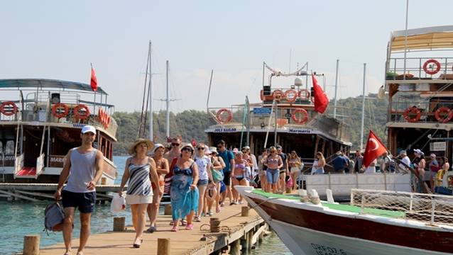Muğla'ya 8 ayda en çok turist gönderen ülkeler!