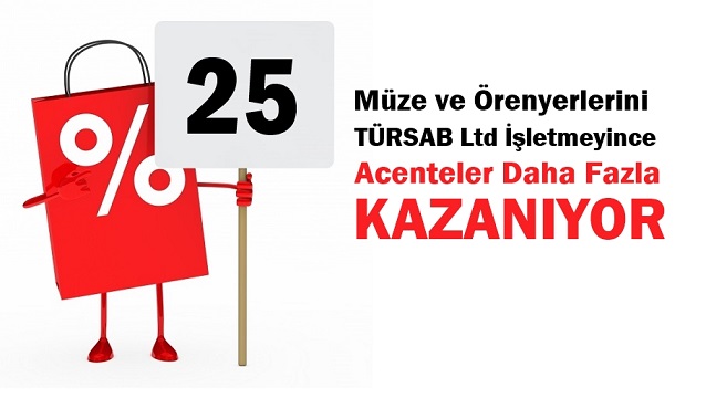 Müze ve örenyeri biletlerindeki acente indirimi yüzde 25 olacak