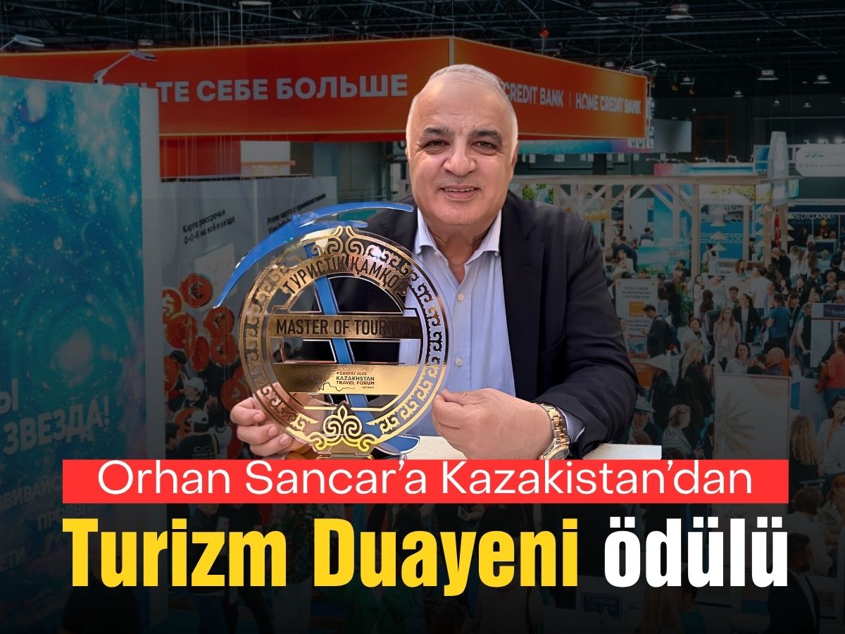 Turizmci Orhan Sancar’a Kazakistan’dan anlamlı ödül…