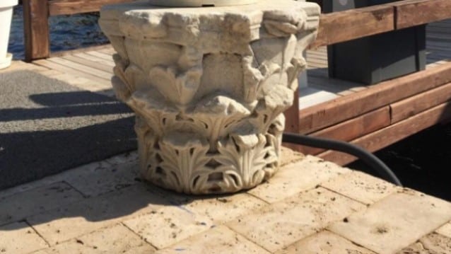 Otel bahçesindeki 'süs' tarihi eserler müzeye götürüldü!