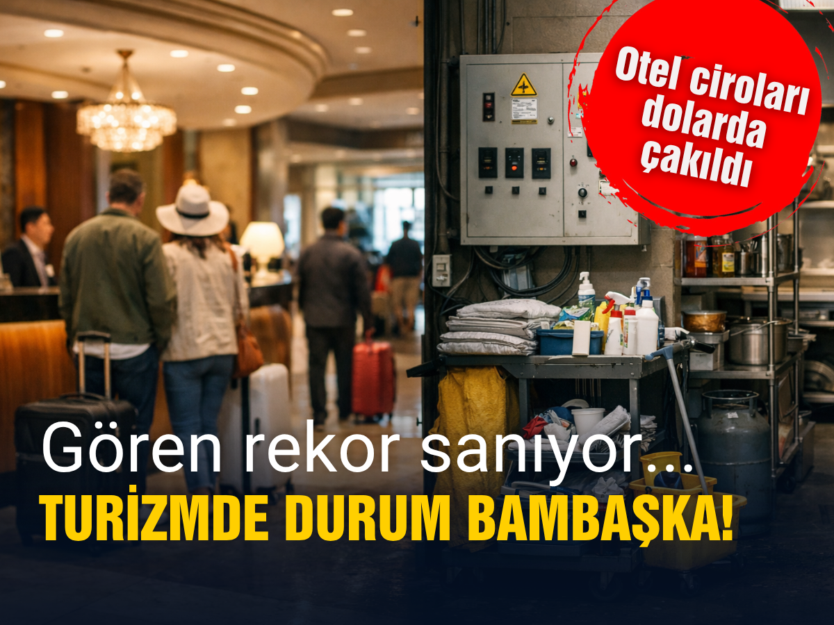 Turizmde oteller TL'de rekor kırdı dolar bazında çakıldı