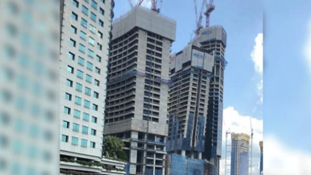 Otel inşaatını görenler panik yaptı ama...