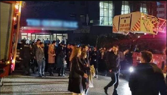 Otelde avukatlar toplantı yaparken yangın çıktı