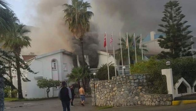 Otelde feci yangın: İngiliz turist öldü