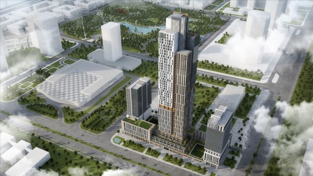 Otelin de yer alacağı Orta Asya'nın en yüksek binasına Türk imzası