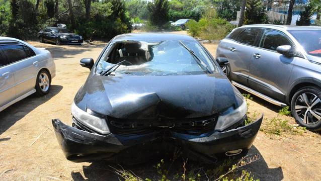 Park için otel çalışanına bıraktığı aracını böyle buldu!