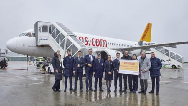 Pegasus Dortmund uçuşlarına başladı