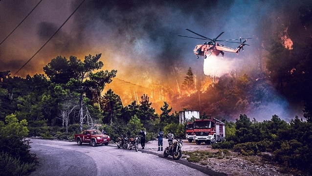 Rodos otellerinden büyük tahliye!