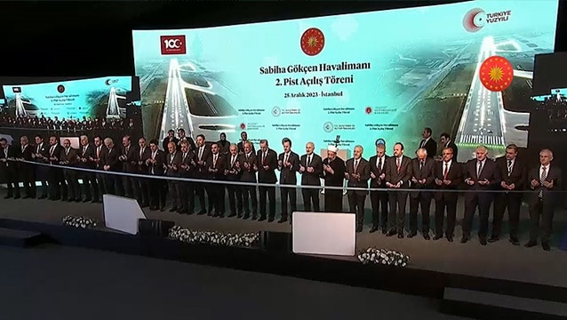 Sabiha Gökçen'in ikinci pisti törenle açıldı