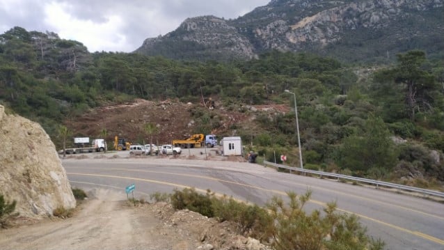 Teleferik inşaatında doğa katliamı!