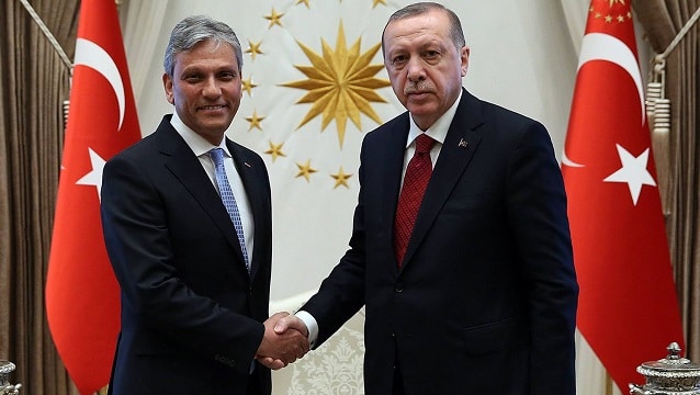 TÜRSAB Başkanı Firuz Bağlıkaya Cumhurbaşkanı Erdoğan’ı ziyaret etti
