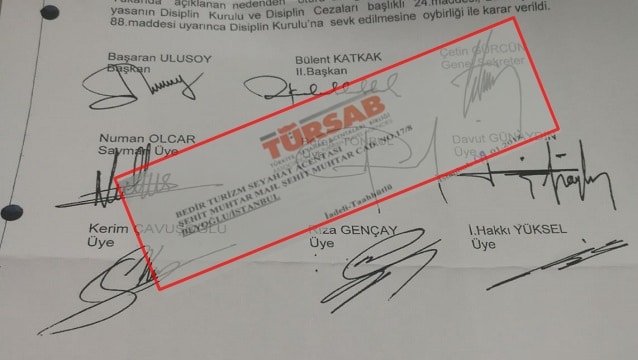 TÜRSAB Yönetimi kararları okumadan mı imzalıyor?