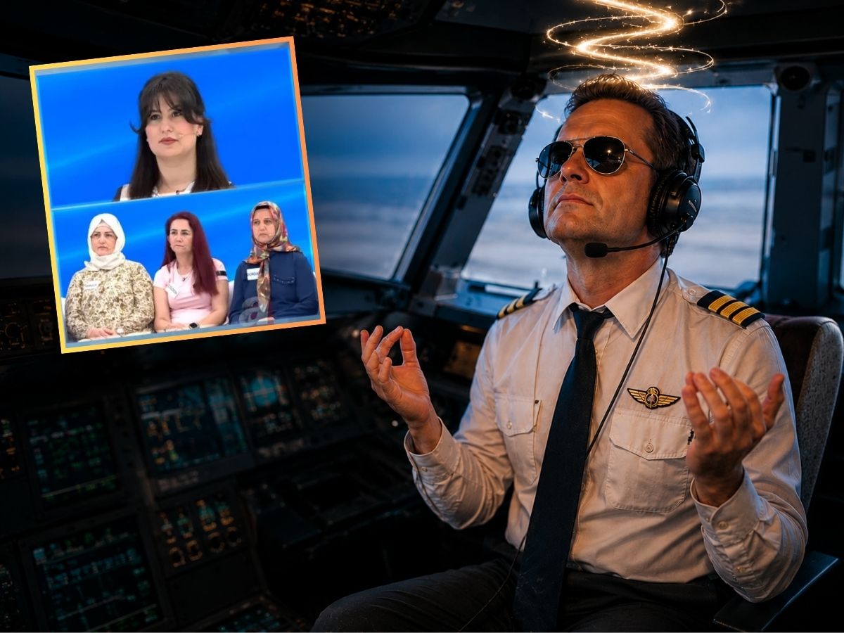 Kabin ekibine kanallarınızı açıyorum diyen üfürükçü pilot THY'yi salladı