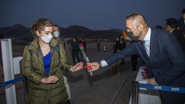 Uzun süre sonra Alanya'ya ilk turist kafilesini getirdi