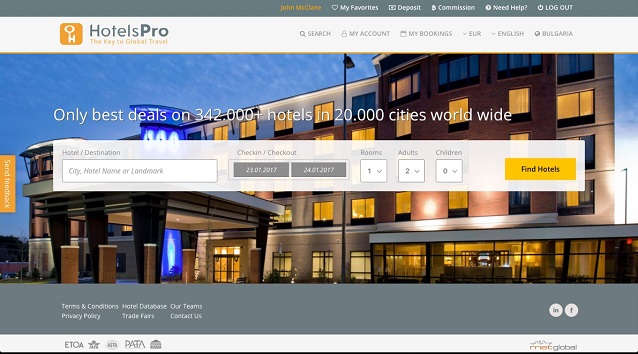 Yenilenen HotelsPro.com ile otel rezervasyonları % 50 daha hızlı