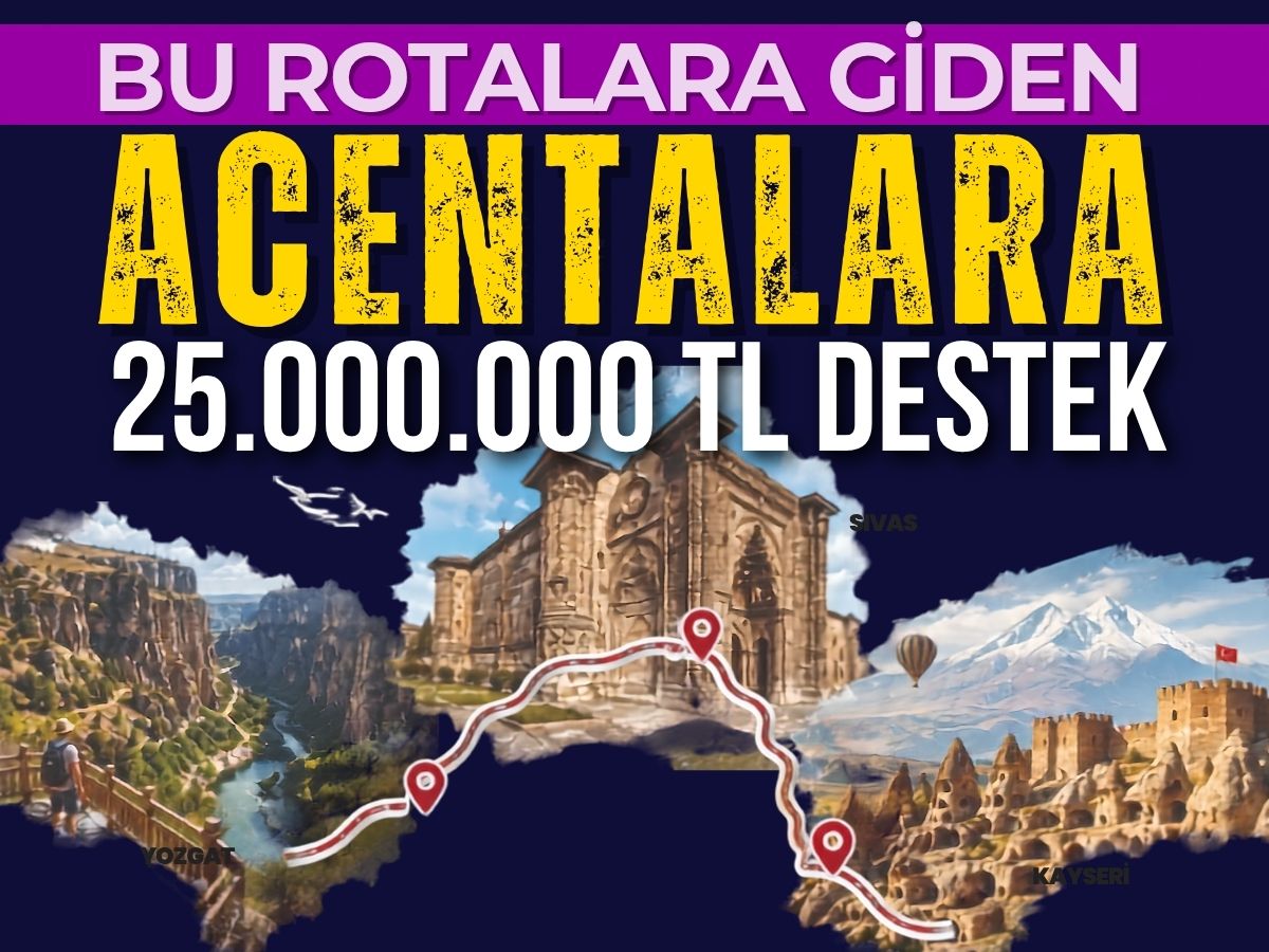 Seyahat acentelerine 25 milyon liralık turizm desteği